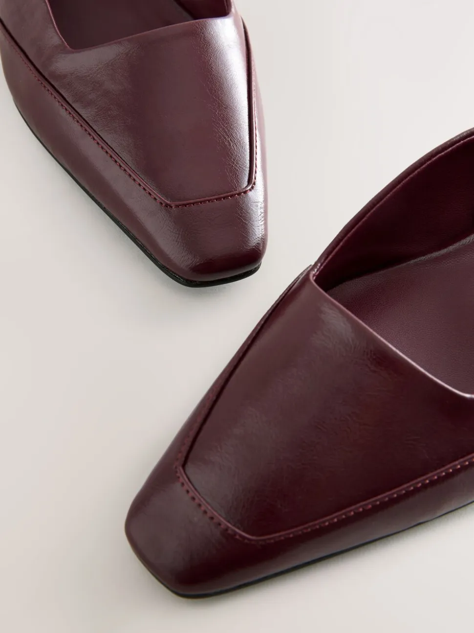 Bordeauxrood - Forever Comfort® Square Toe Slingback Heels