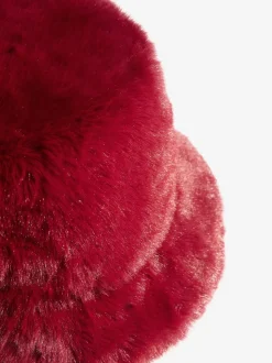 Bordeauxrood - Friends Like These Faux Fur Bucket Hat