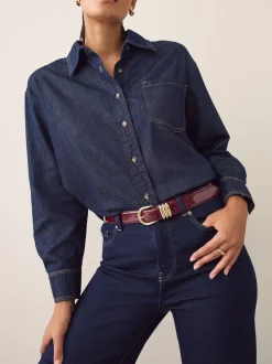 Bordeauxrood - High Shine Regular PU Belt