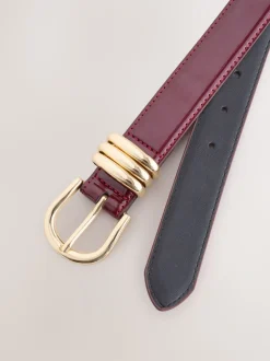 Bordeauxrood - High Shine Regular PU Belt
