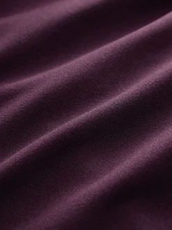 Bordeauxrood - Lange jurk met cape
