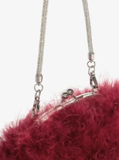 Bordeauxrood - Lipsy Feather Top Handle Clutch Bag