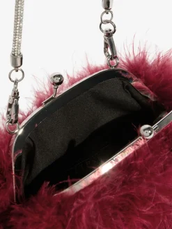 Bordeauxrood - Lipsy Feather Top Handle Clutch Bag