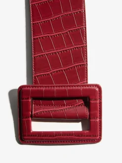 Bordeauxrood - Lipsy Wide Buckle Belt