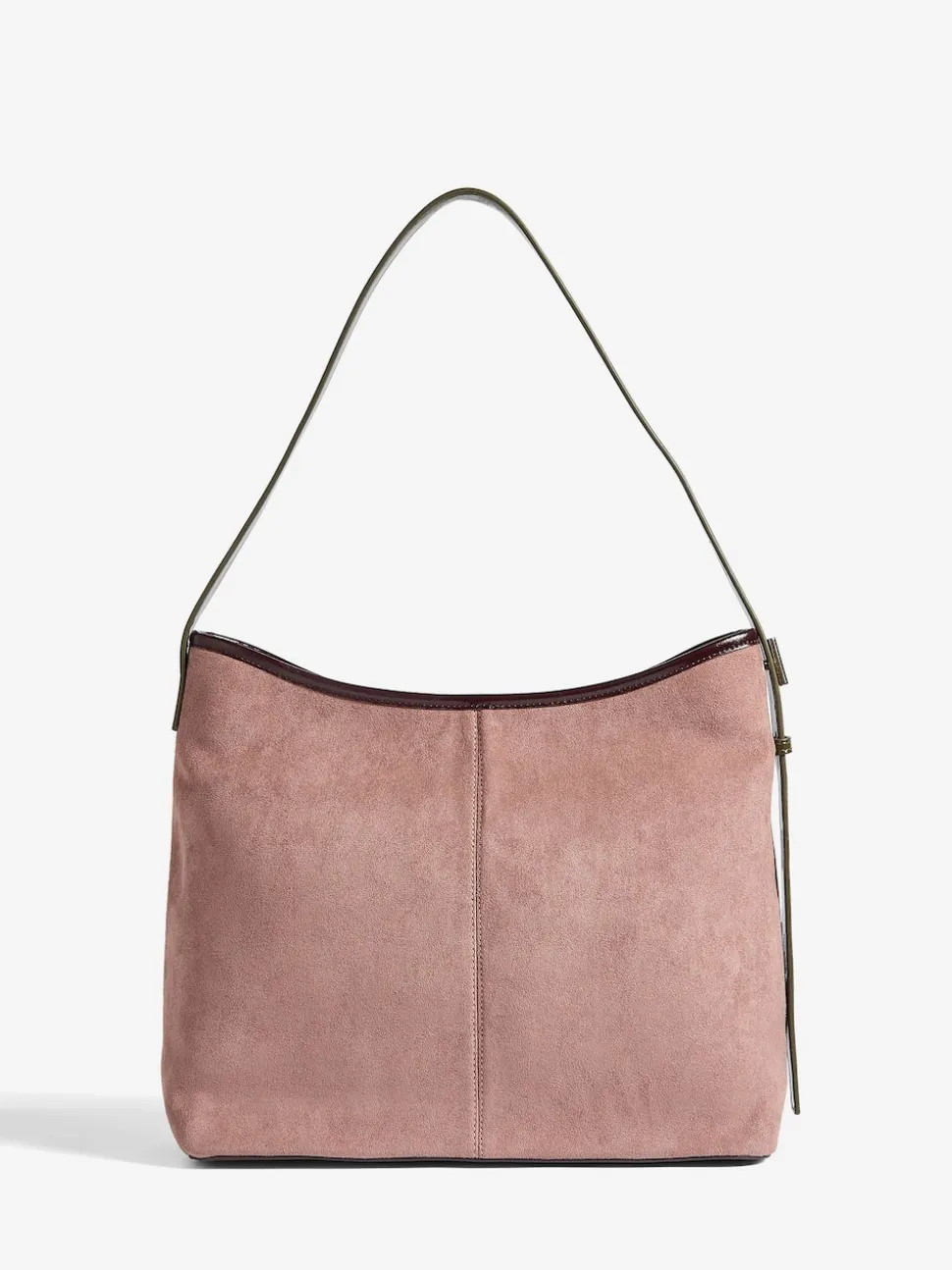 Bordeauxrood - Love & Roses Woven Slouchy Tote Bag