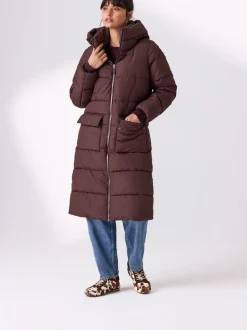 Bordeauxrood - Maternity Shower Resistant Coat