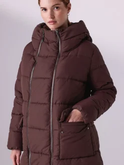 Bordeauxrood - Maternity Shower Resistant Coat