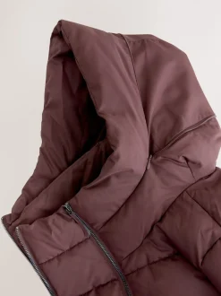 Bordeauxrood - Maternity Shower Resistant Coat