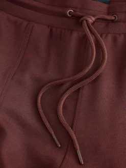 Bordeauxrood - Premium jersey joggingbroek met wijde pijpen