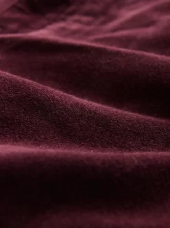 Bordeauxrood - Slim Velvet Cord Jeans