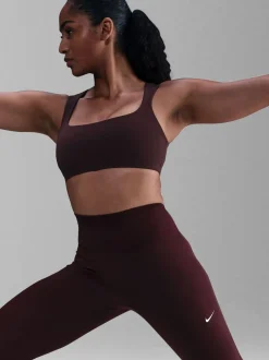 Bourgondië crush - Nike One Seamless Front High Waisted Full Length Leggings
