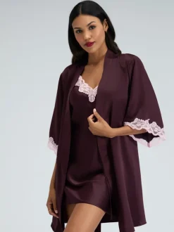 Boux Avenue Amelia Satin Short Robe