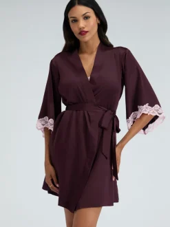 Boux Avenue Amelia Satin Short Robe