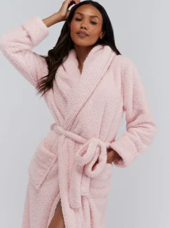 Boux Avenue Fluffy Boucle Long Dressing Gown