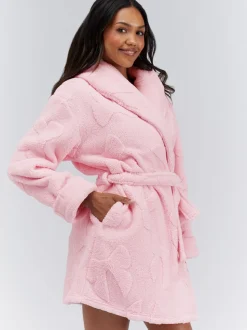 Boux Avenue Fluffy Bow Short Dressing Gown