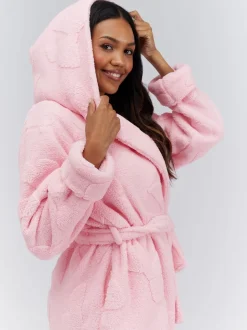 Boux Avenue Fluffy Bow Short Dressing Gown