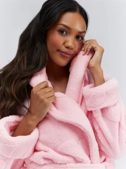 Boux Avenue Fluffy Bow Short Dressing Gown
