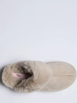 Boux Avenue Platform Suedette Mule Slippers