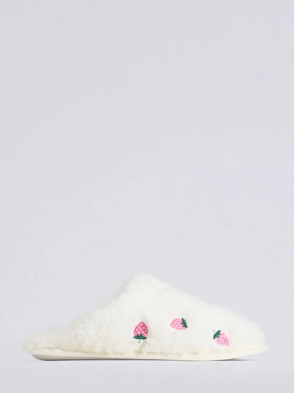Boux Avenue Strawberry Embroidered Mule Slippers