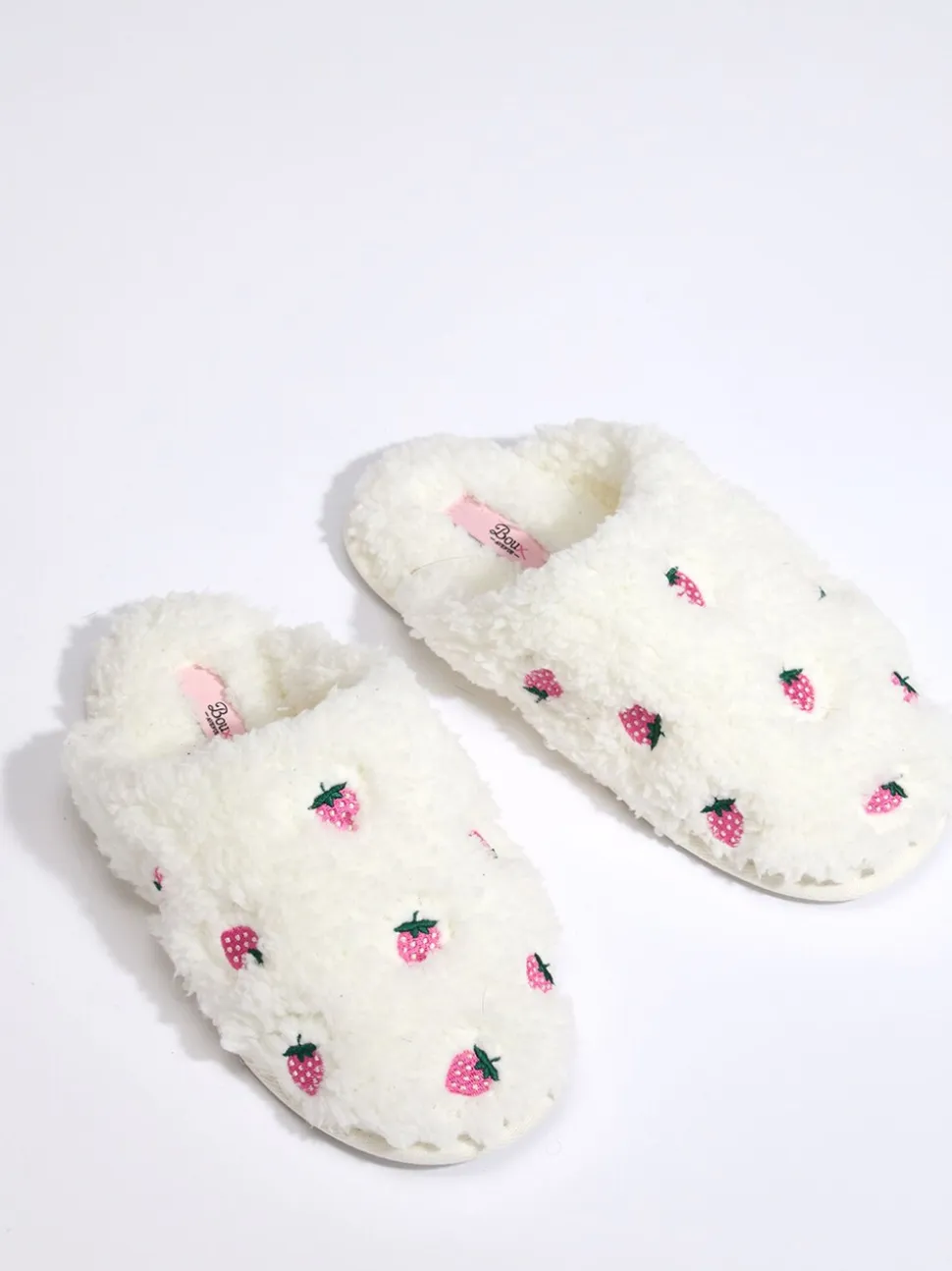 Boux Avenue Strawberry Embroidered Mule Slippers
