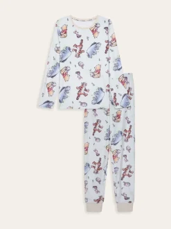 Brand Threads Ladies Winnie The Pooh Fleece Pyjamas Set