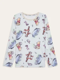 Brand Threads Ladies Winnie The Pooh Fleece Pyjamas Set