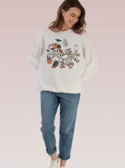 Brands In Disney Minnie Mouse Sketch Halloween Sweatshirt
