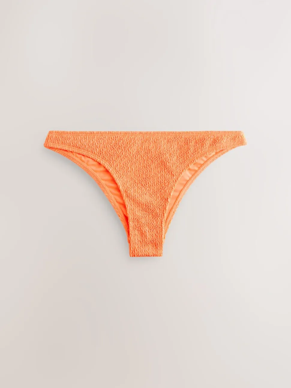 Bright Orange Crinkle - Hoog uitgesneden bikinibroekje