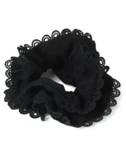 Broderie Trim Scrunchie