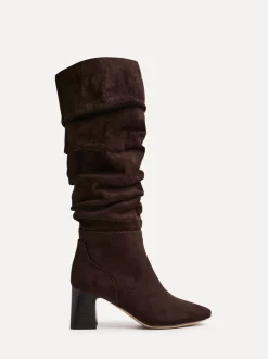 Brown Alpine - Linzi Alpine Ruched High Leg Boots