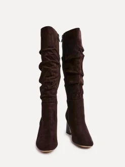 Brown Alpine - Linzi Alpine Ruched High Leg Boots