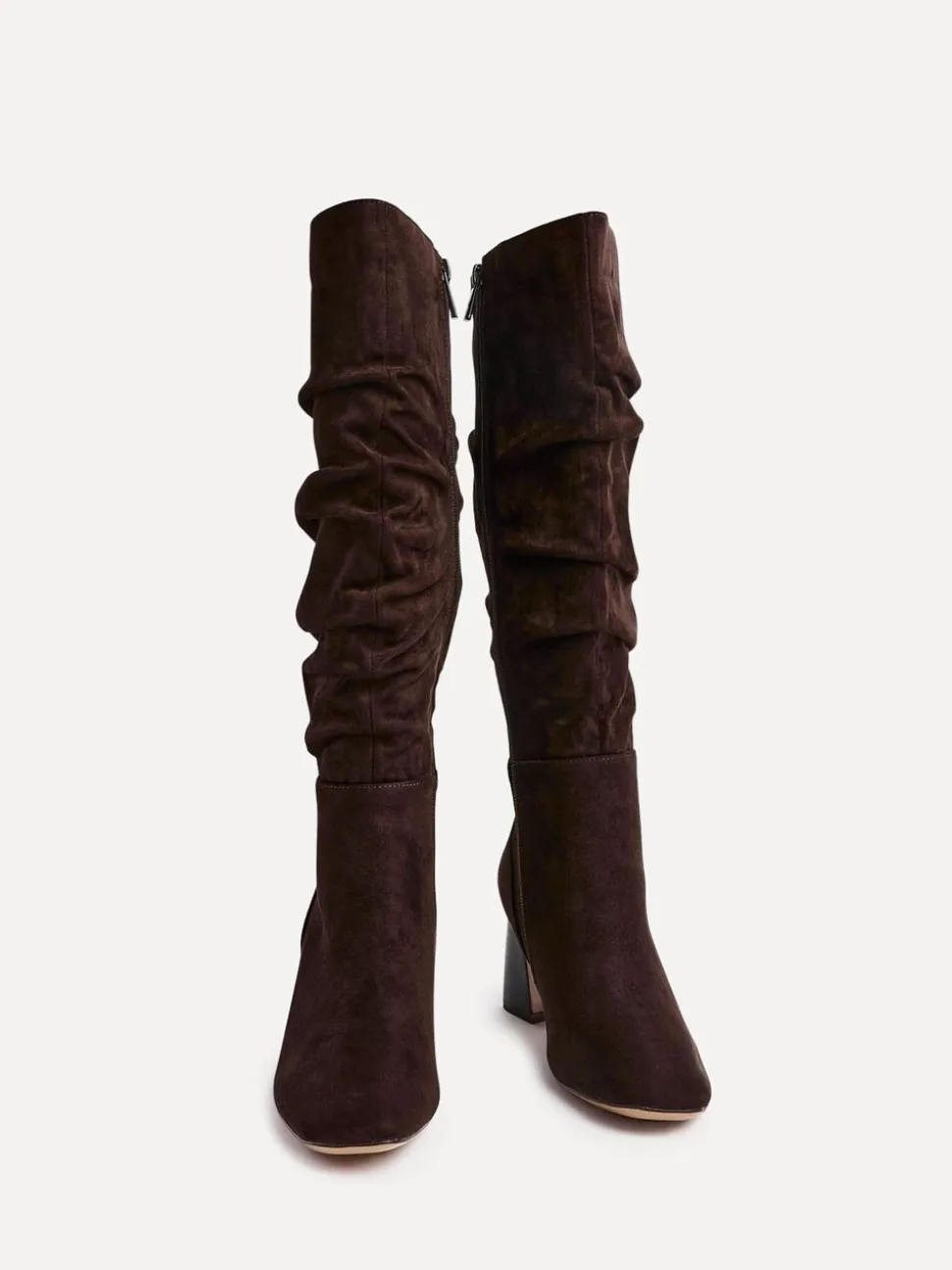 Brown Alpine - Linzi Alpine Ruched High Leg Boots