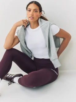 Bruin - adidas Essentials Linear katoenen legging