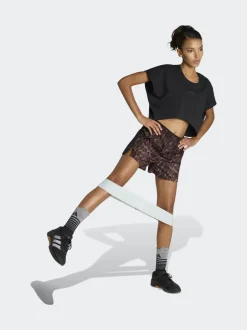 Bruin - adidas Workout Essentials Leopard Woven Shorts