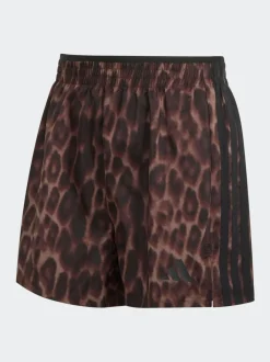 Bruin - adidas Workout Essentials Leopard Woven Shorts