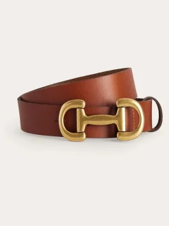Bruin - Boden - Snaffle leren riem met rand