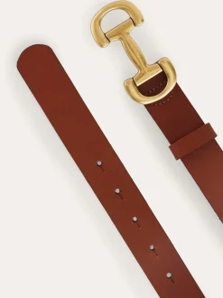 Bruin - Boden - Snaffle leren riem met rand