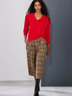 Bruin - Check Smart Culottes