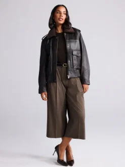 Bruin - Checked Tailored Culottes