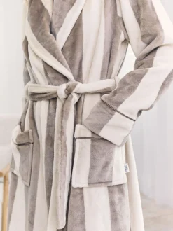 Bruin - Chelsea Peers Fleece Stripe Dressing Gown