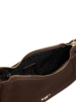 Bruin - Dune London Direction Small nette schoudertas met ronde hals