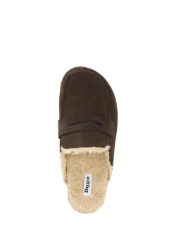 Bruin - Dune London Goldy Lined Backless Loafers