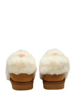 Bruin - Dunlop Faux Suede Collar Full Slippers
