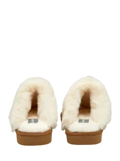 Bruin - Dunlop Faux Suede Mule Slippers Fur Collar