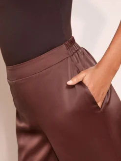 Bruin - Friends Like These Super Wide Leg Satin Trousers