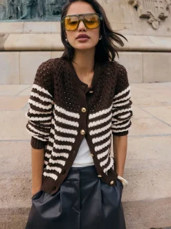 Bruin - Friends Like These Contrast Stripe Cardigan