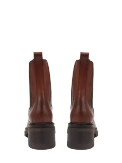 Bruin - Jones Bootmaker leren Chelsea laarzen