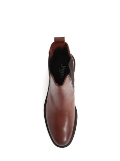 Bruin - Jones Bootmaker leren Chelsea laarzen