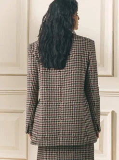 Bruin - Laura Ashley Heritage Dogtooth Check Blazer with Wool