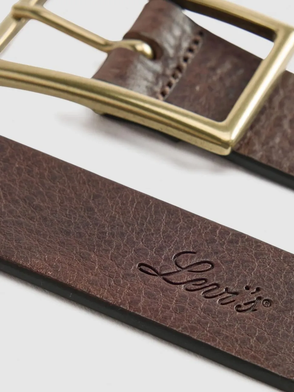 Bruin - Levi's® Logo Rectangle Buckle Belt